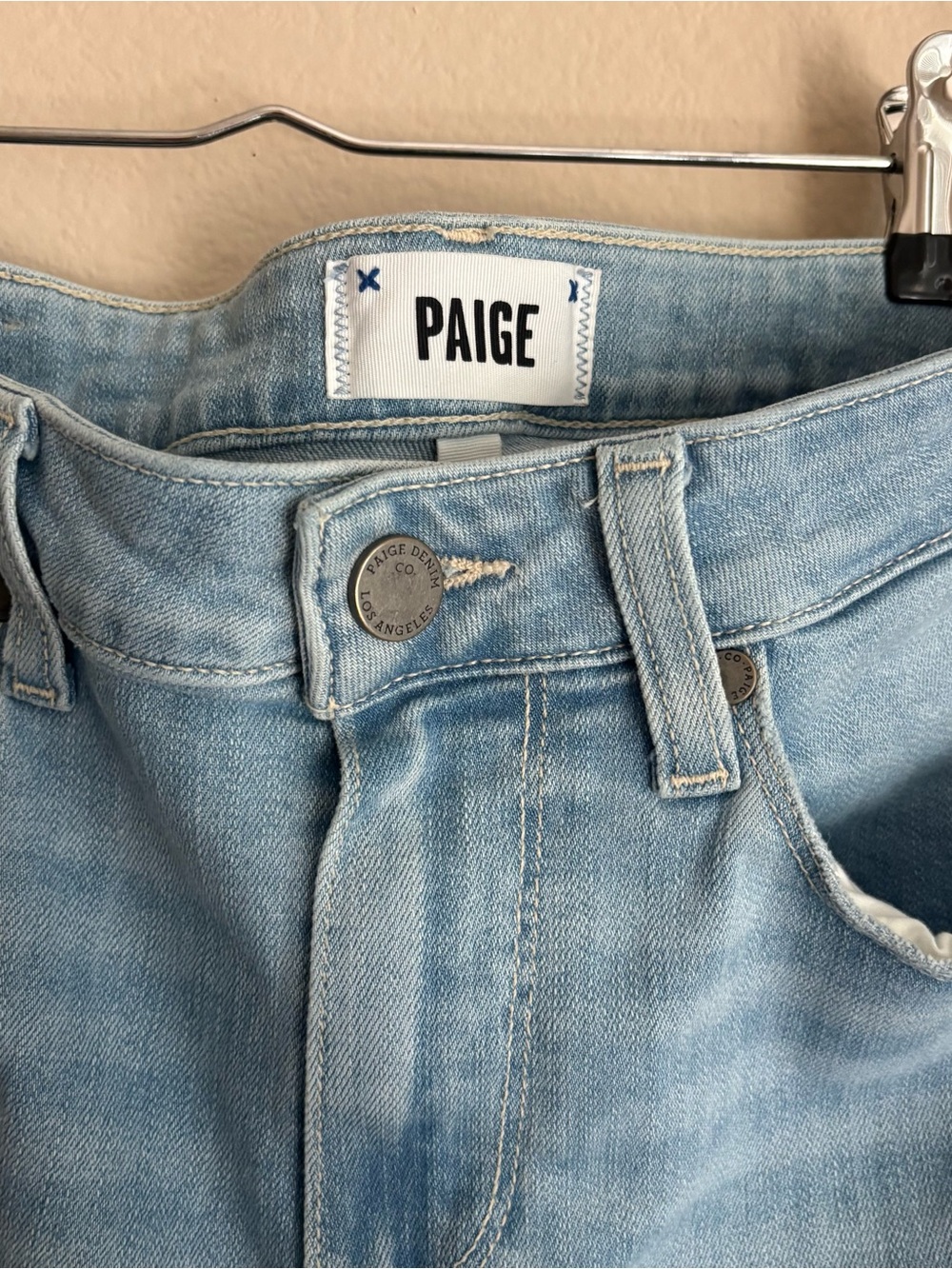 PAIGE Hoxton Slim Crop Jeans Dason Destructed Size 26 - Picture 5 of 8